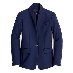 J Crew Regent Blazer Four Way Stretch in Navy
